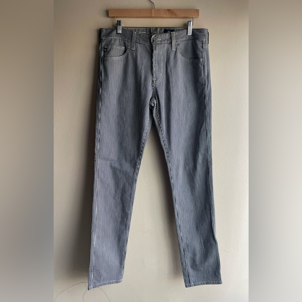 New AG Adriano Goldschmied Men Stripped The Dylan Slim Skinny Jean Pants Size 32 - Picture 1 of 9